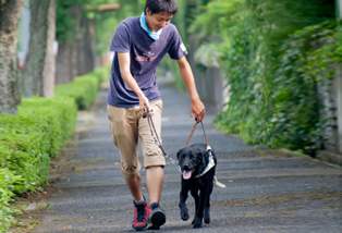 盲導犬ご利用者様との写真