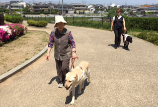 盲導犬ご利用者様との写真